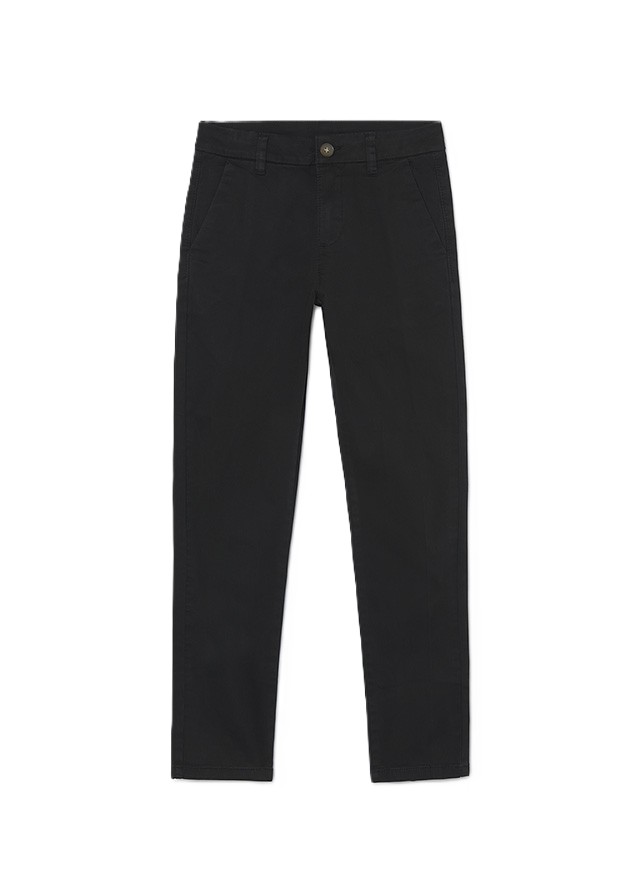 Spodnie Mayoral 530.35 bawełniane chino basic czarne r.158