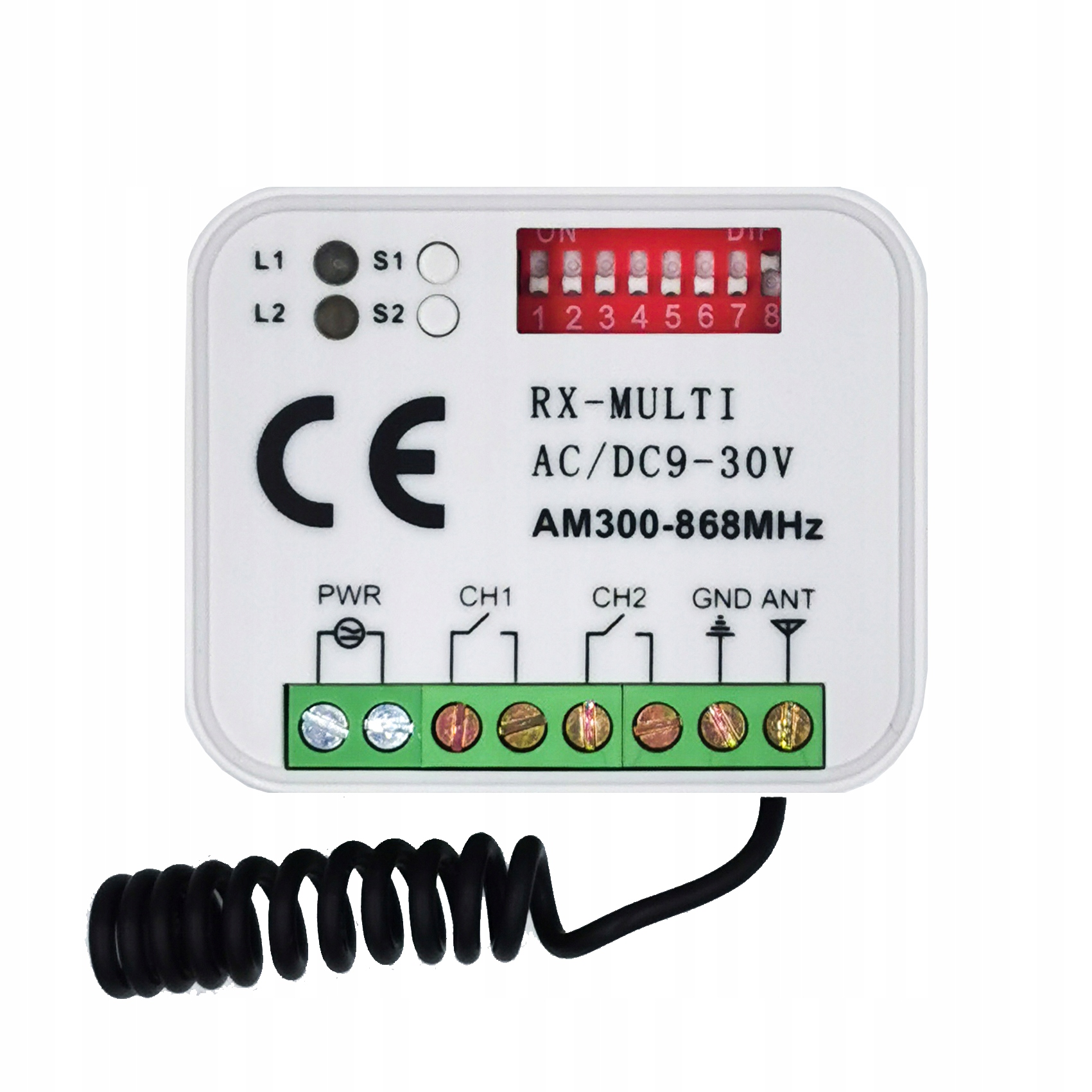 Univerzální dvoukanálový rádiový přijímač 300-868 Bft Nice