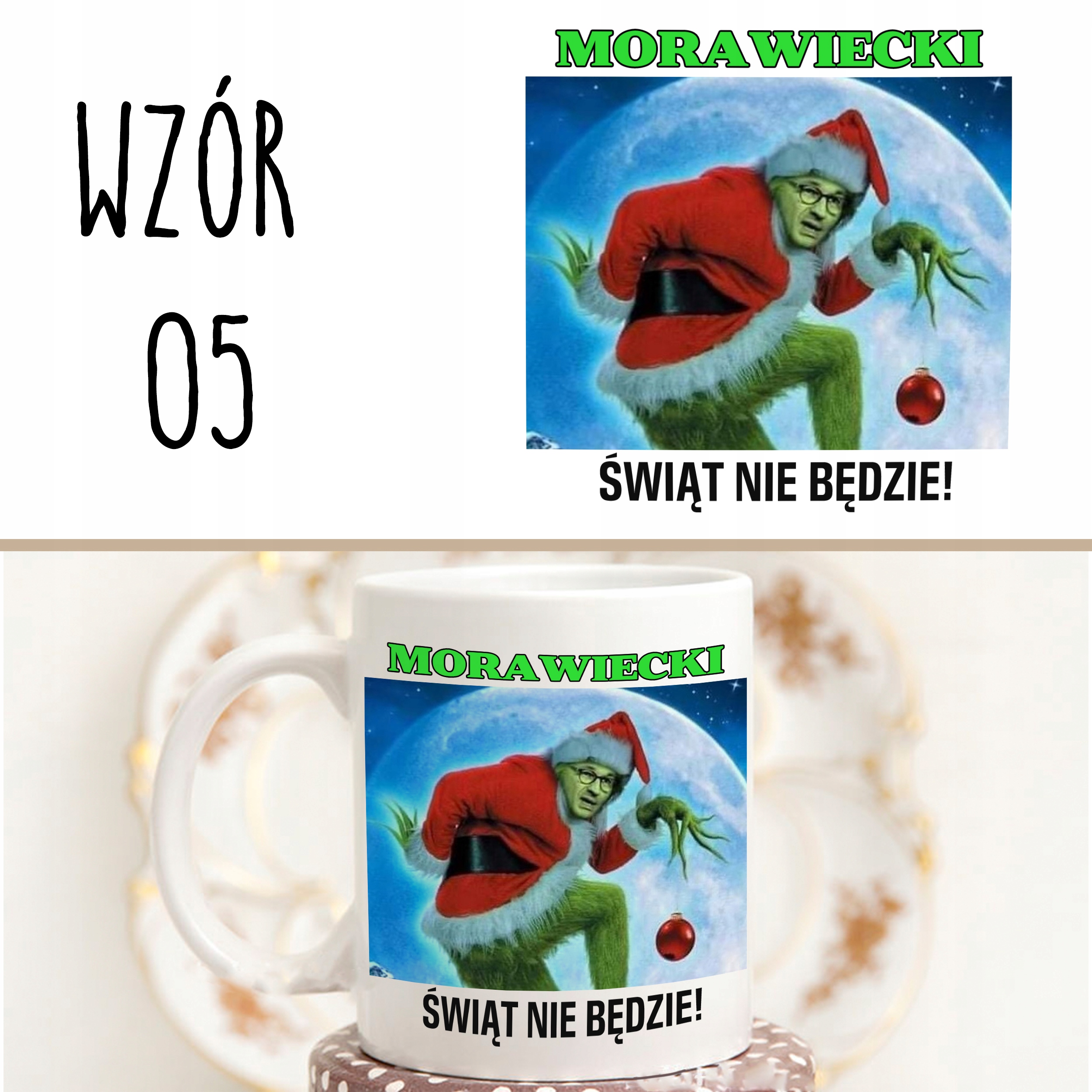 KUBEK ŚWIĄTECZNY KACZYŃSKI MAKŁOWICZ DUDA PREZENT+ Kod producenta KACZOR MAKŁOWICZ PAPAJ DUDA PREZENT JP2