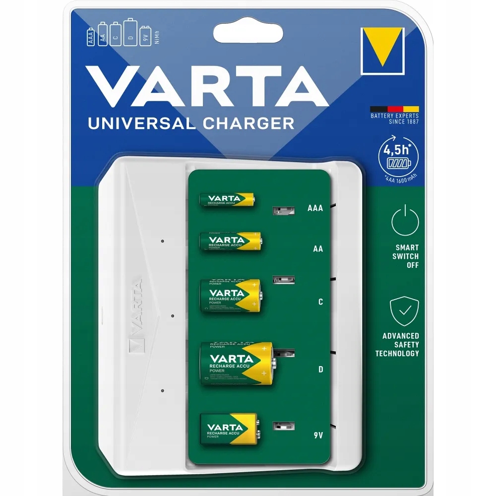 Varta nabíječka Universal Charger 57658 9V, R14, R20 (bez akumulátorů)