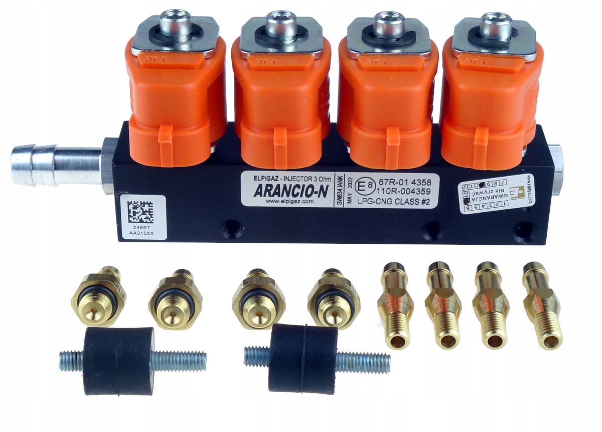 

Listwa Elpigaz Arancio 4 cyl wtryskowa wtryskiwacz