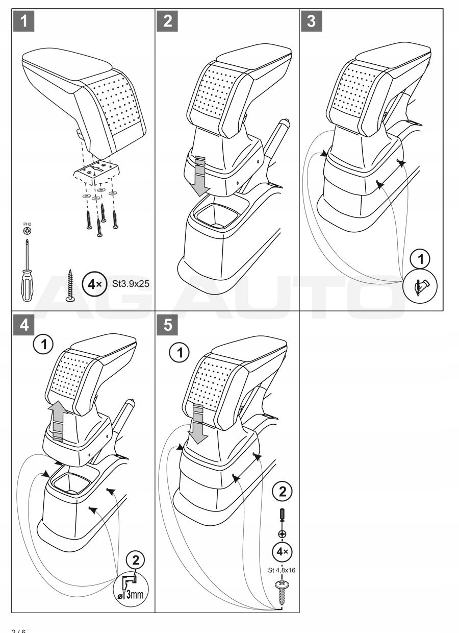 PODLOKIETNIK STANDARD Fiat Sedici 2006 Part manufacturer Rati