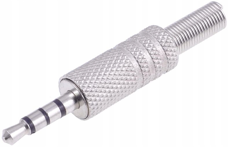 

Wtyk jack 3.5 4 polowy metalowy Wtyk J3.5-4POL/MET