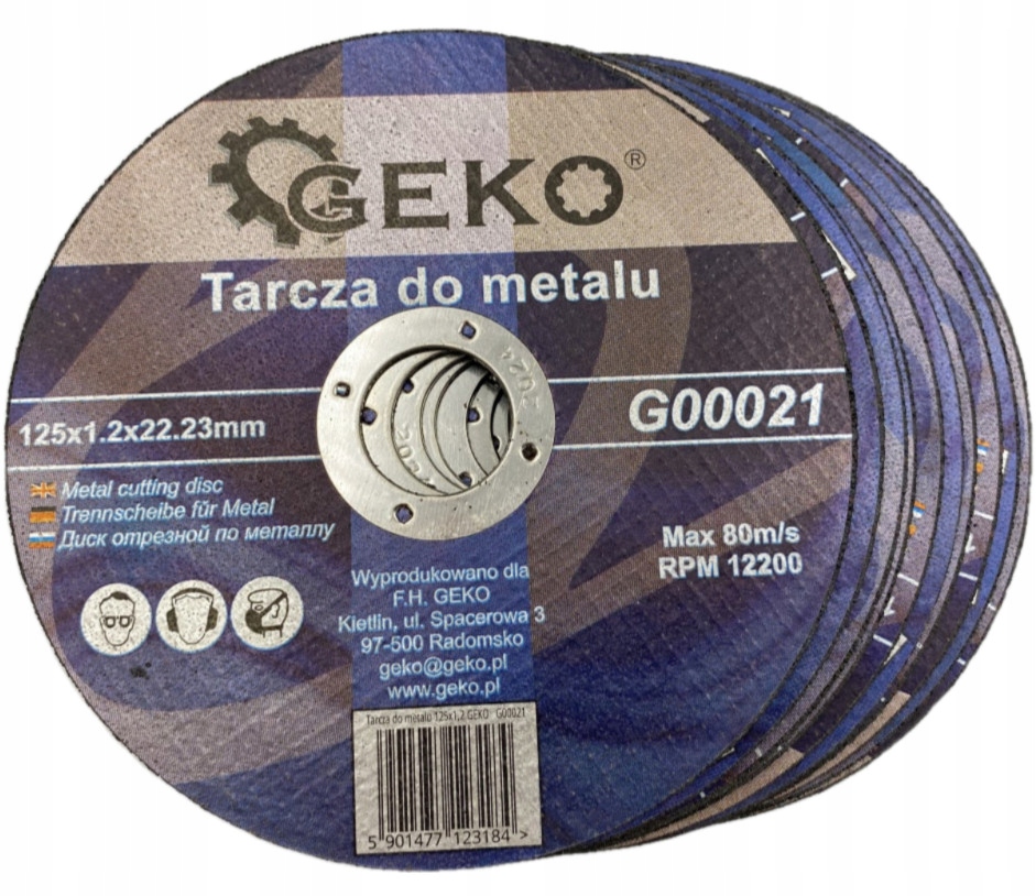 

Tarcza Do Cięcia Metalu 125x1.2 10szt. Wzmacniana