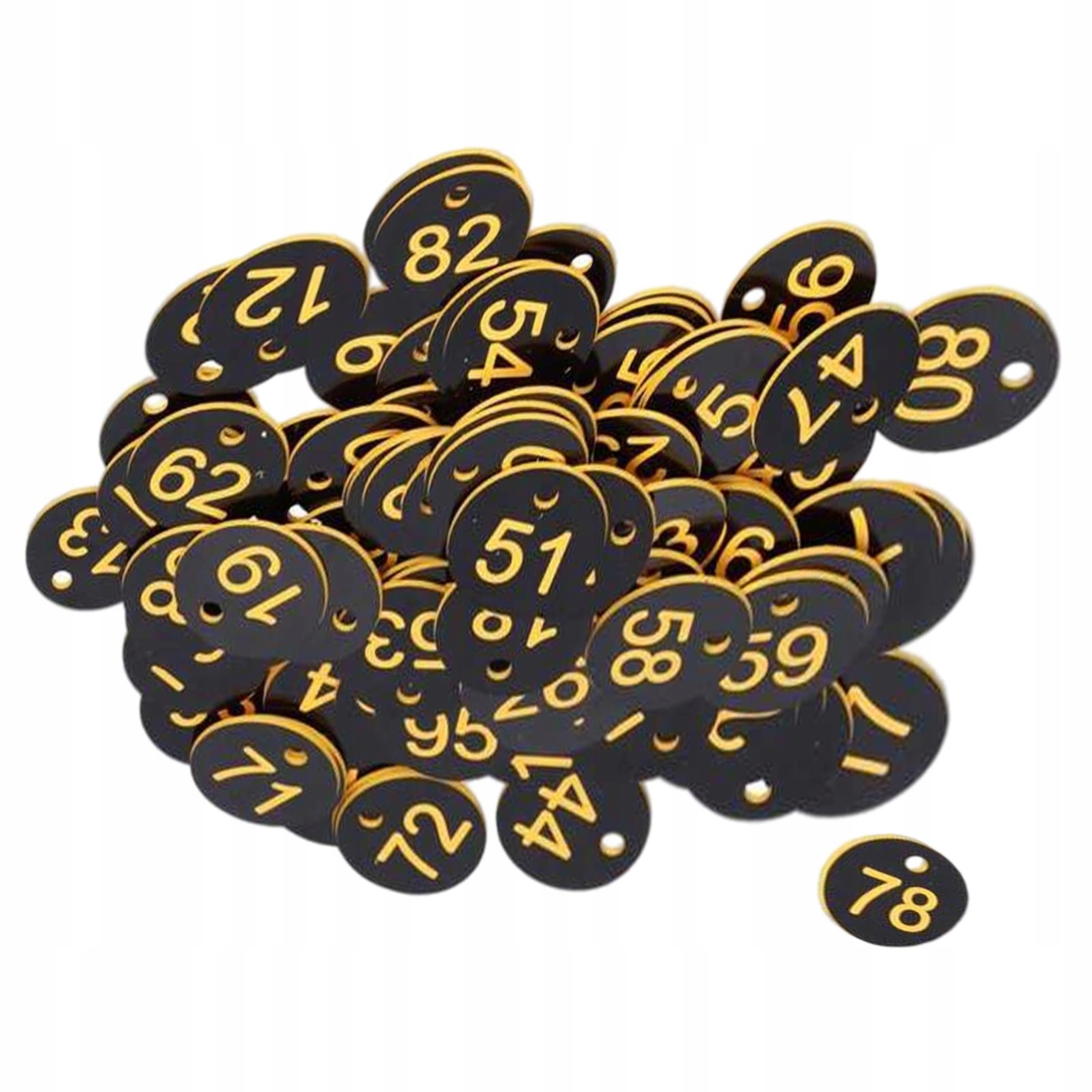 100x Protable numer tagu numer 1-100 dla kluczy Rodzaj gadżetu książkowy, komiksowy