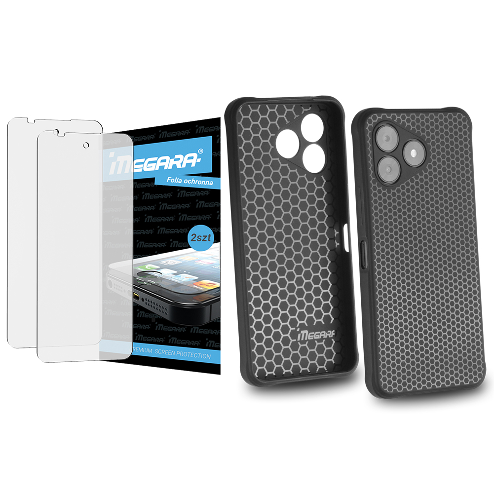 Fólie pro Hammer Blade Va 5G 6.56" ochranná Pouzdro silikonové černé Tpu