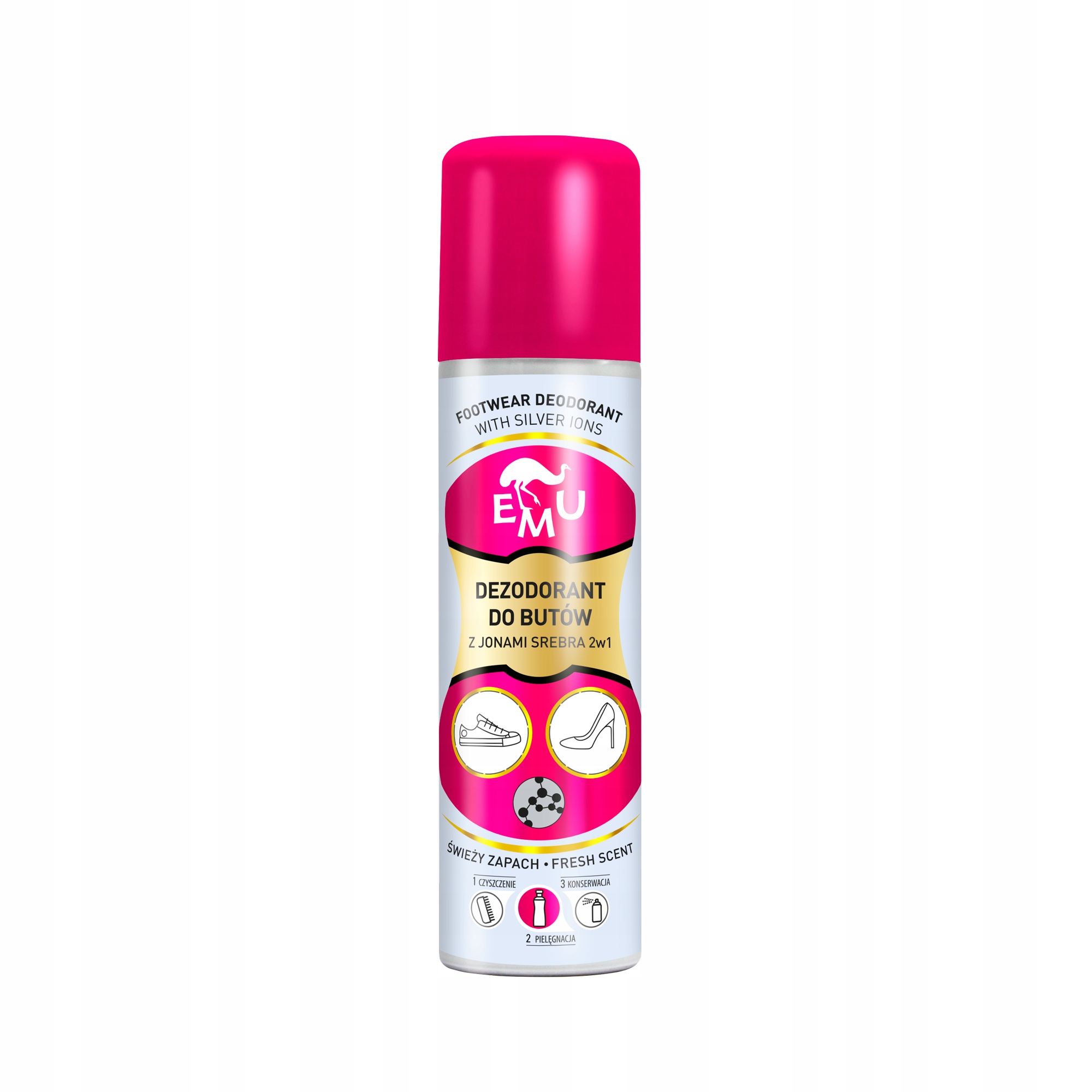 

Dezodorant do butów z jonami srebra 2w1 150 ml Emu