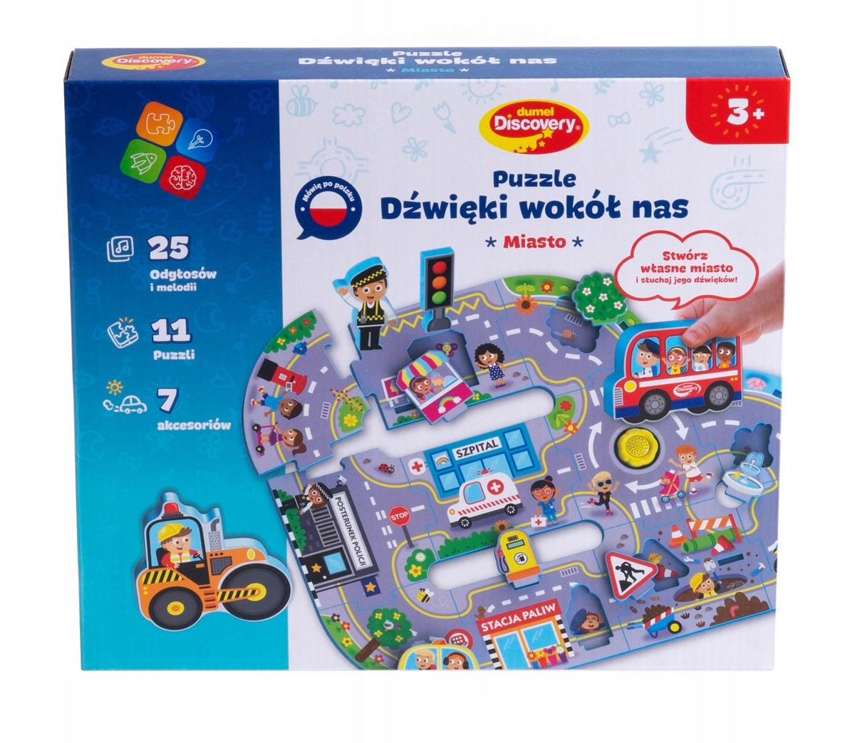 DUMEL DISCOVERY PUZZLE DZWIĘKI WOKÓŁ NAS MIASTO Kolekcja Puzzle
