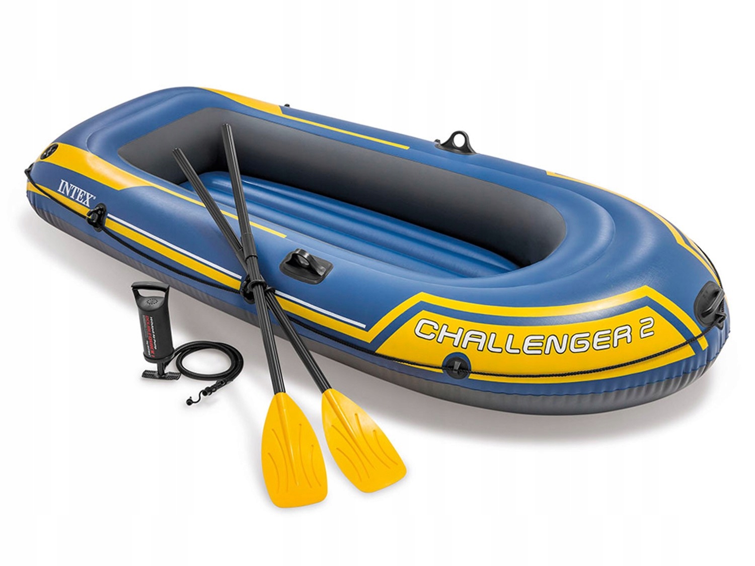 Raft Nafukovací 2 Os Challenger 236X114X41 CM Loď Nafukovací Sada Intex