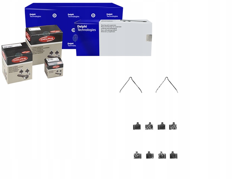 ZESTAW MONTAŻOWY KLOCKÓW MAZDA TYŁ 6 (02-07) DELPH