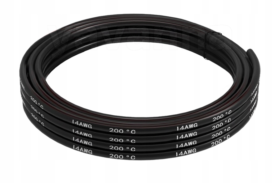 

Przewód silikonowy 14 Awg czarny 1mb