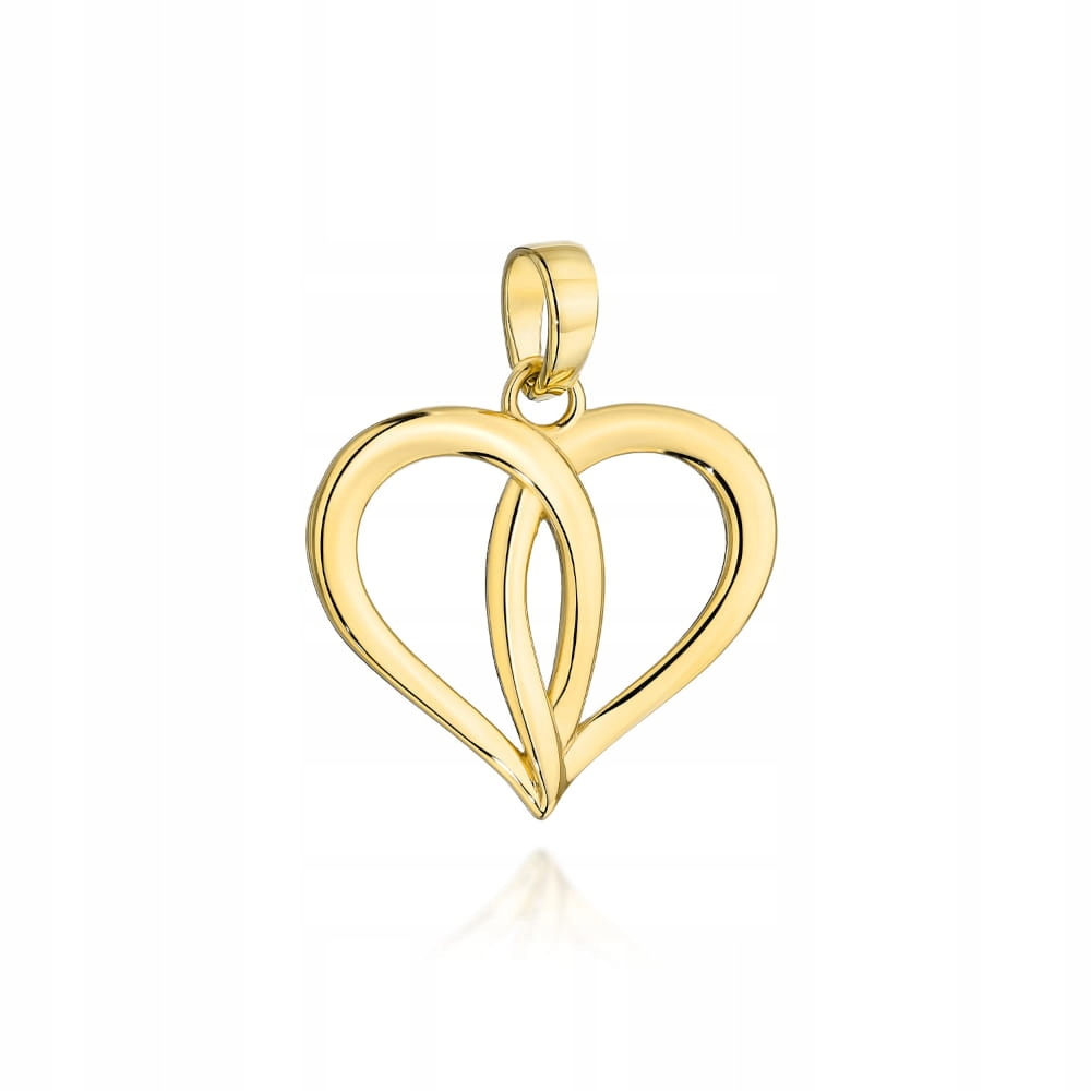 Zlatý přívěsek 585 14k Srdce spletené slzy 0.88g