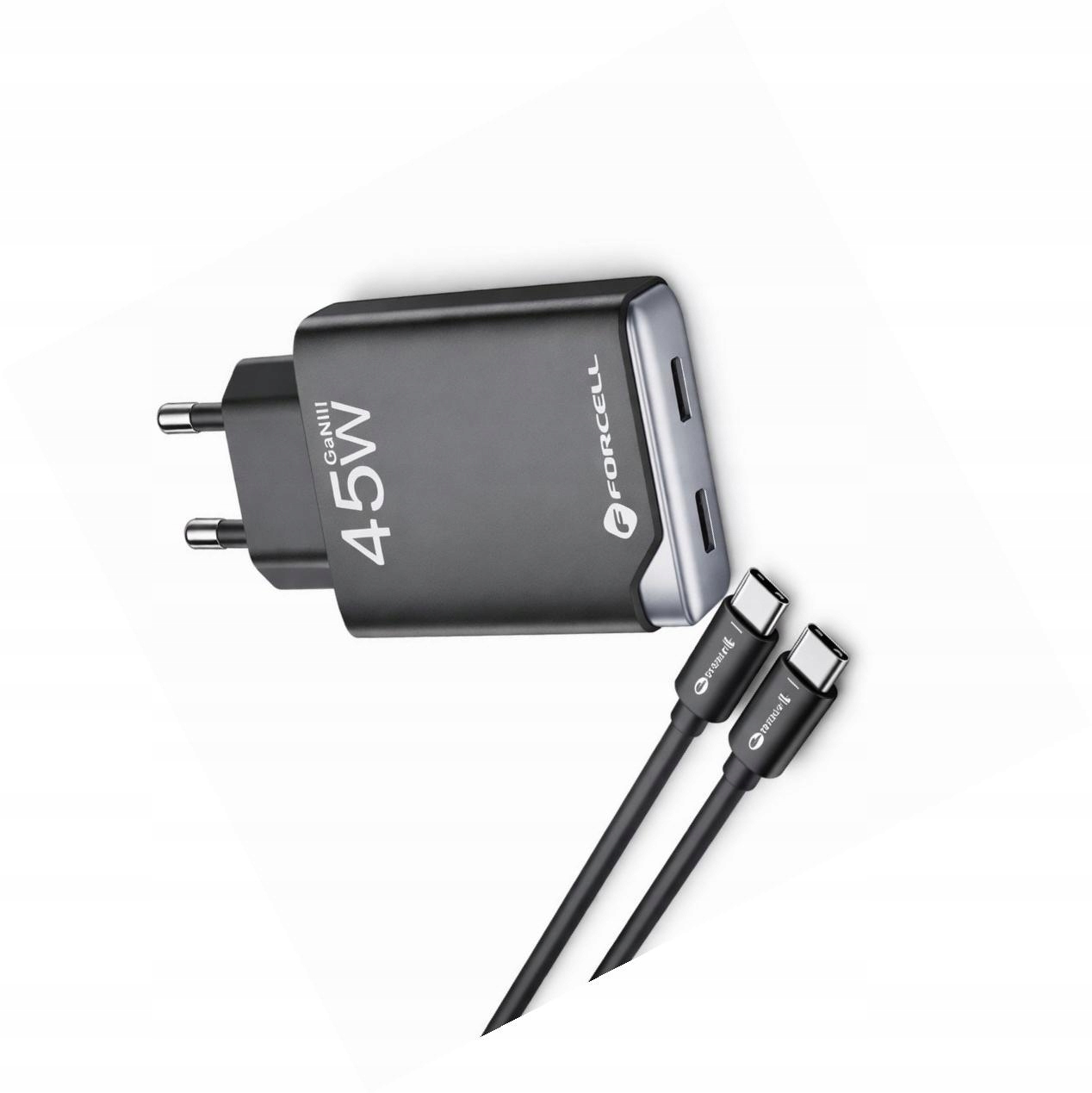 Szybka ładowarka 45W 2 porty z długim kablem 2m do Xiaomi Redmi Note 8T