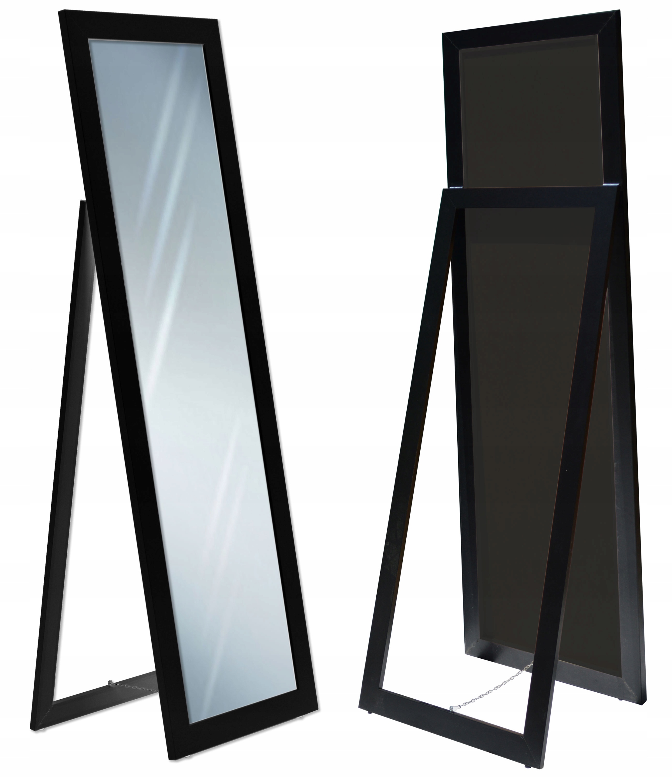 

Duże Lustro w ramie Stojące 170x50 czarny