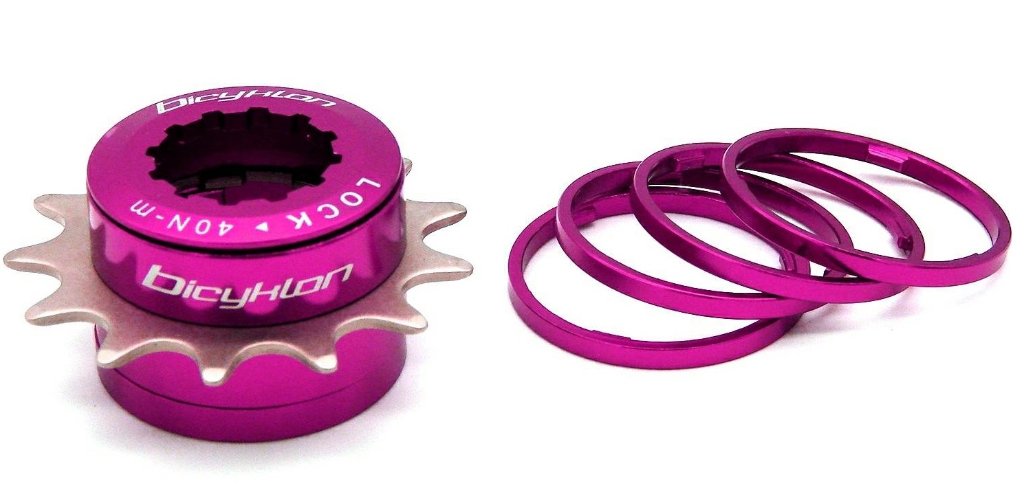 Adapter Reduktor Bicyklon SingleSpeed 13T Zamiast Kasety Slopeduro Fiolet