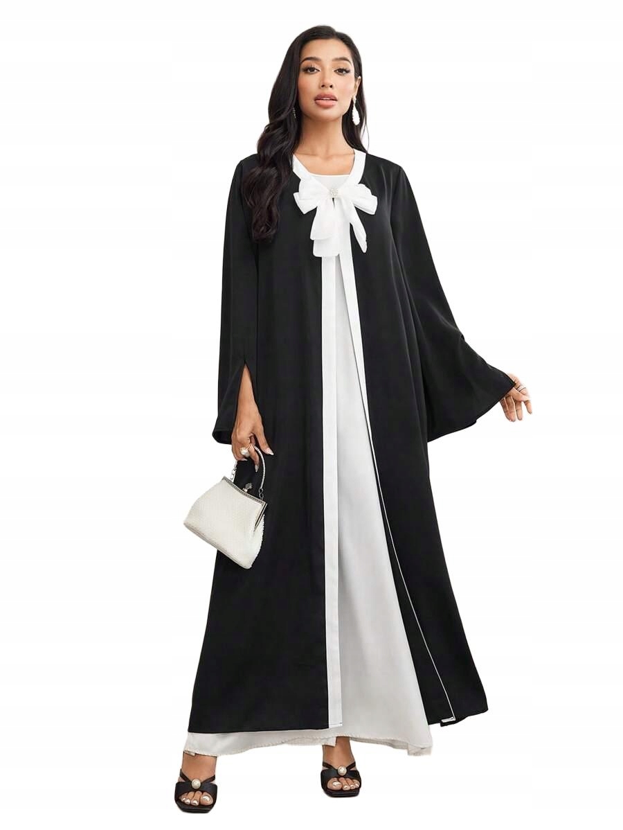 SHEIN NARZUTKA DŁUGI RĘKAW Z KOKARDĄ S