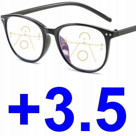 

Okulary progresywne wieloogniskowe do czytania 3.5