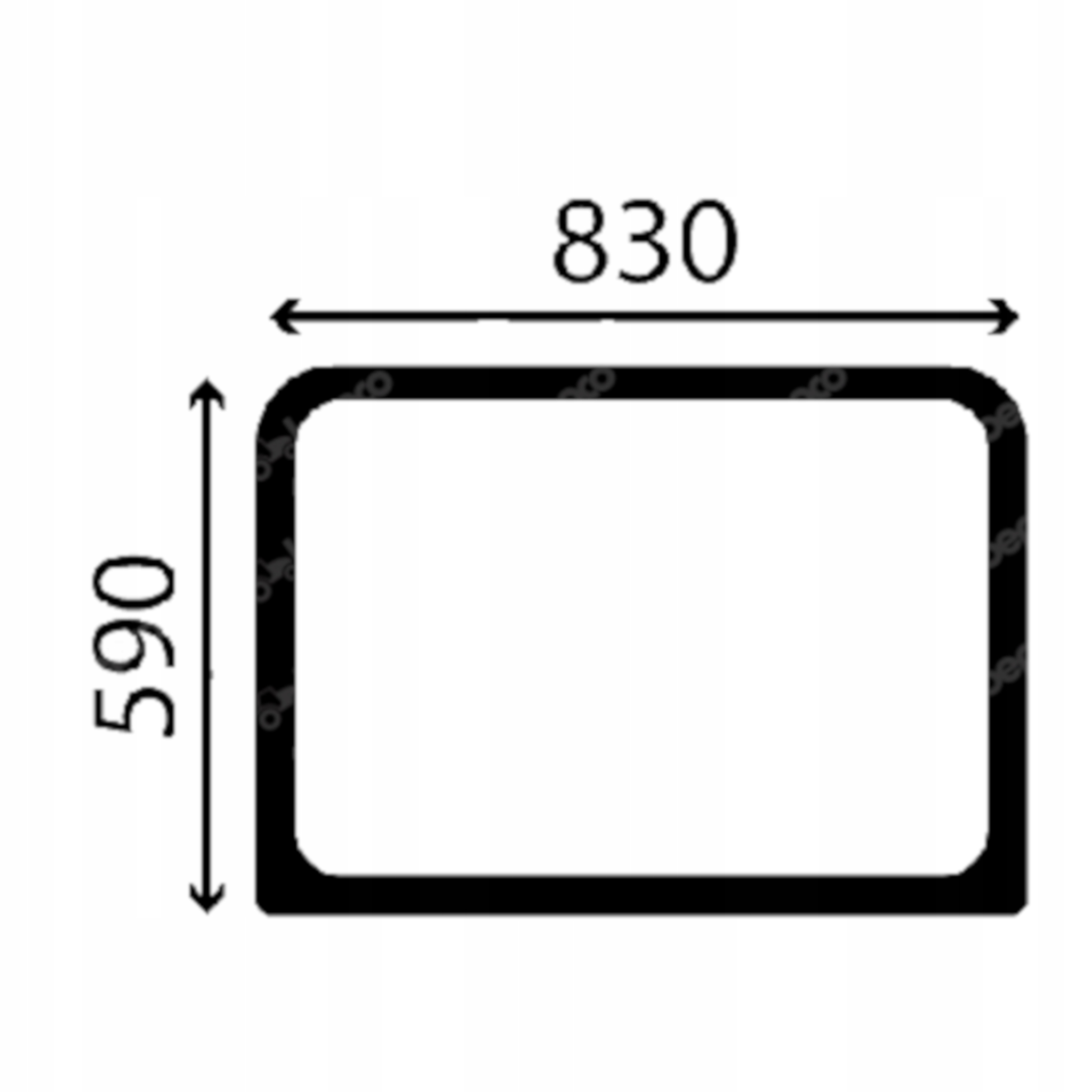 Liebherr střešní sklo 10009076