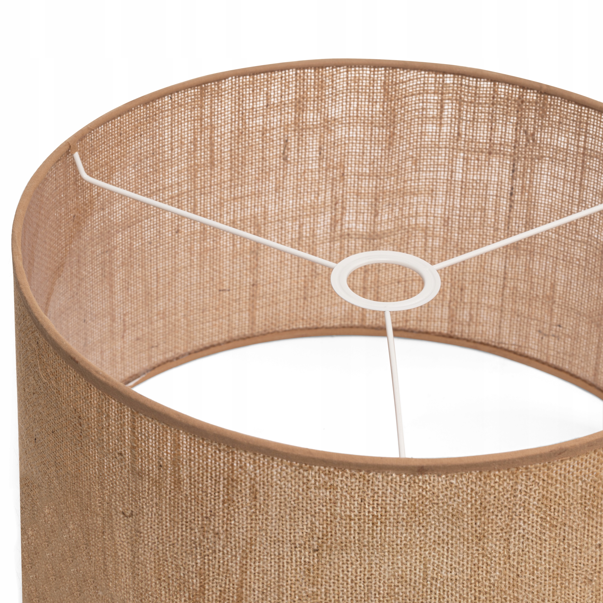 Lampa wisząca pojedyncza RUSTYKALNA maxi ABAŻUR JUTA beżowy Kolekcja Juta