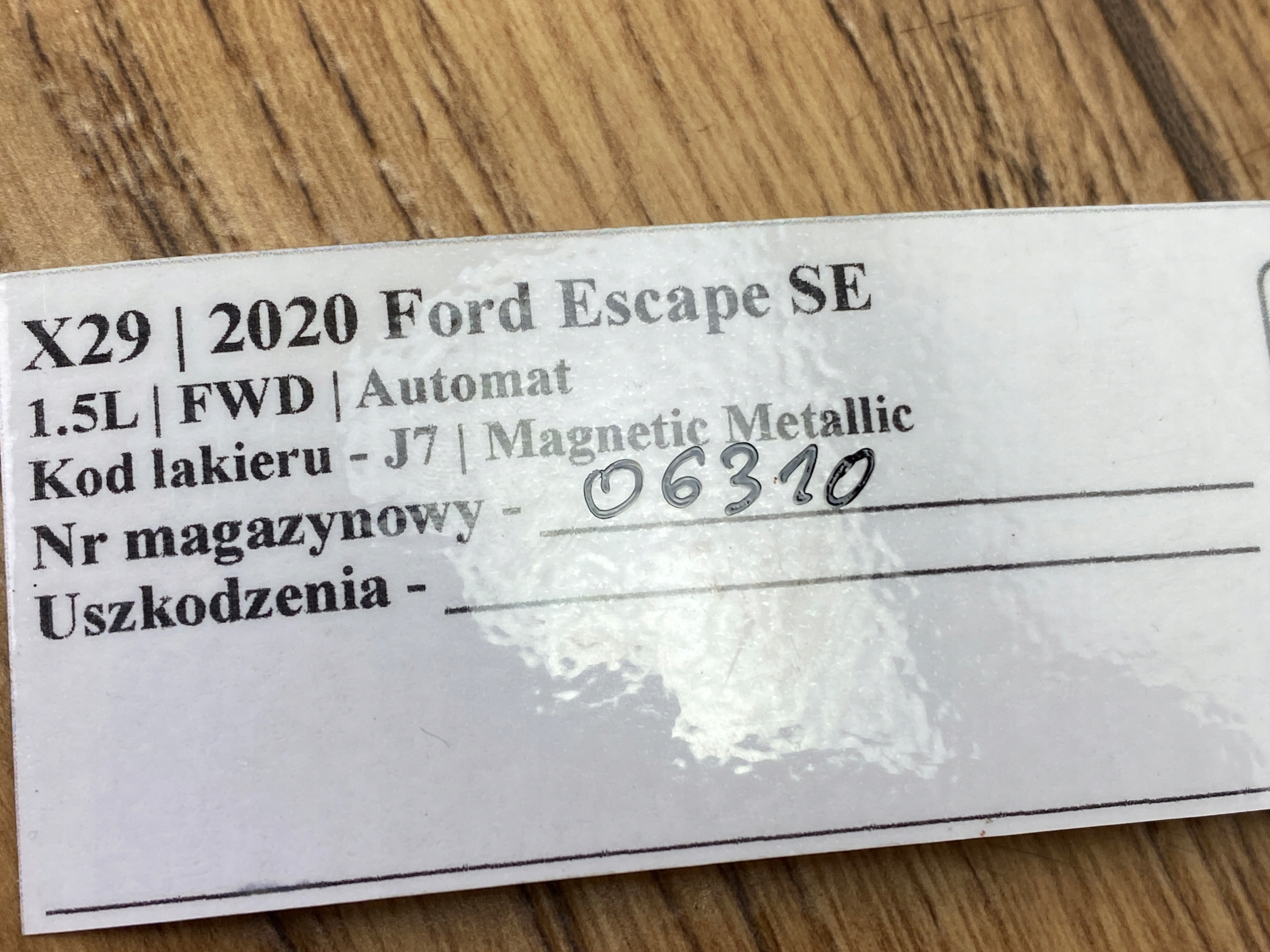 DEVIO LUCI DEVIO DEVIO LUCI TERGICRISTALLO TERGI Ford Kuga MK3 2020+ Escape