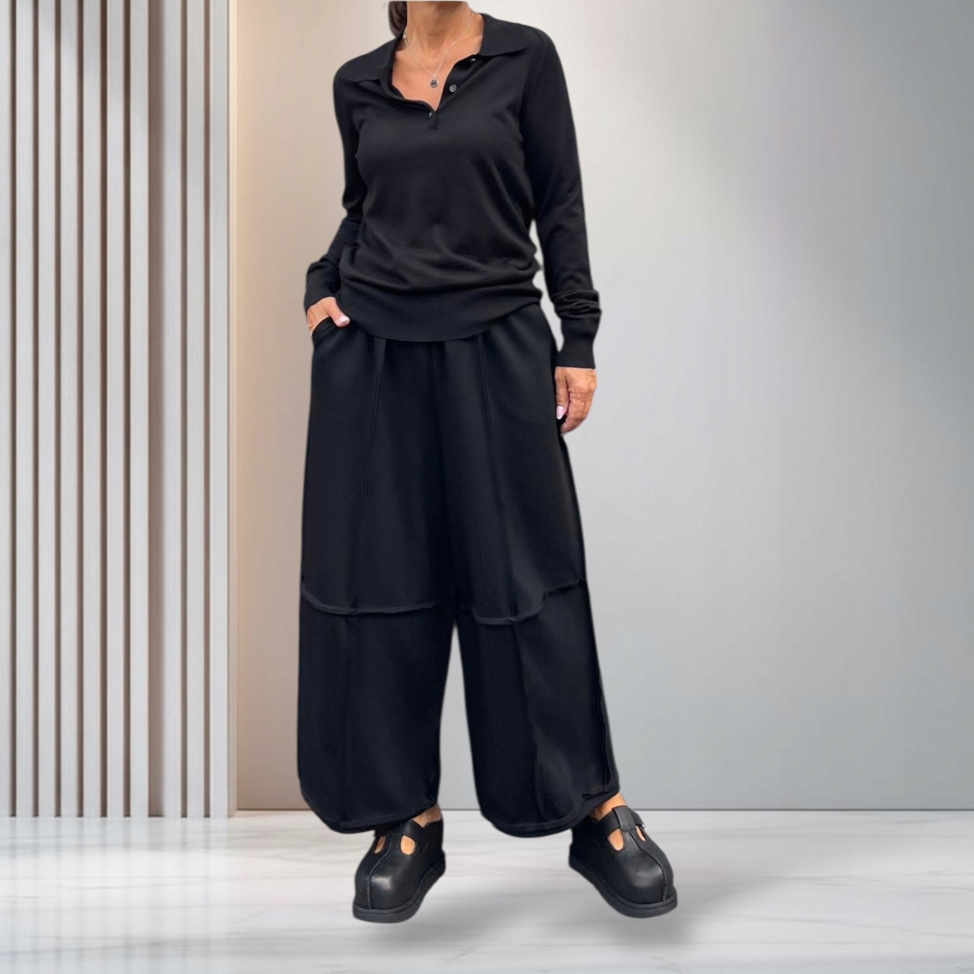 Dámské černé kalhoty Wendy Trendy