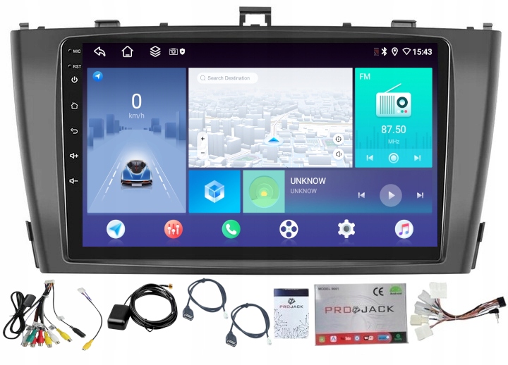 Rádio Navigácia Android Carplay Toyota Avensis 2008-2015 4GB 64GB Sim