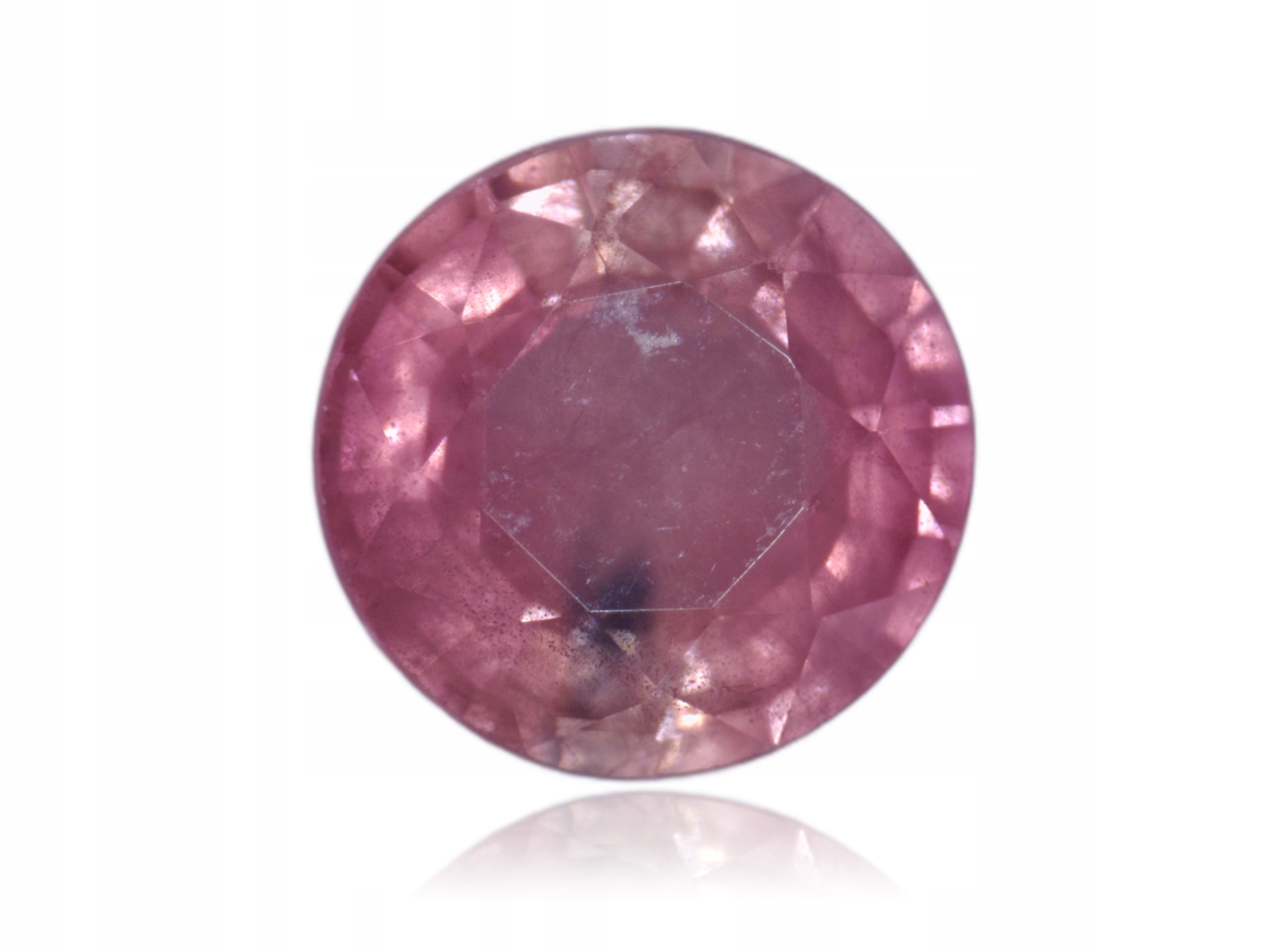 Safír 0.42ct Růžový Kulatý eCertifikát Wbd