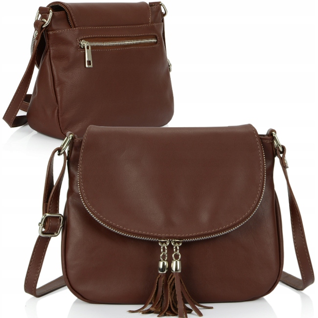 

Włoskie torebki skórzane Listonoszka damska skora