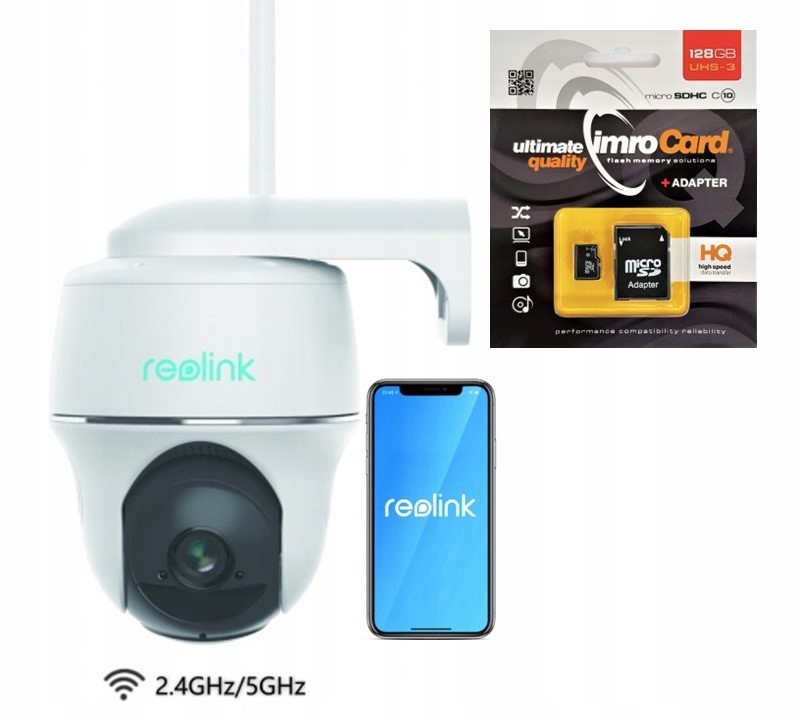 Kamera Reolink Argus B430 5MP Wifi batéria Usb-c Karta 128GB