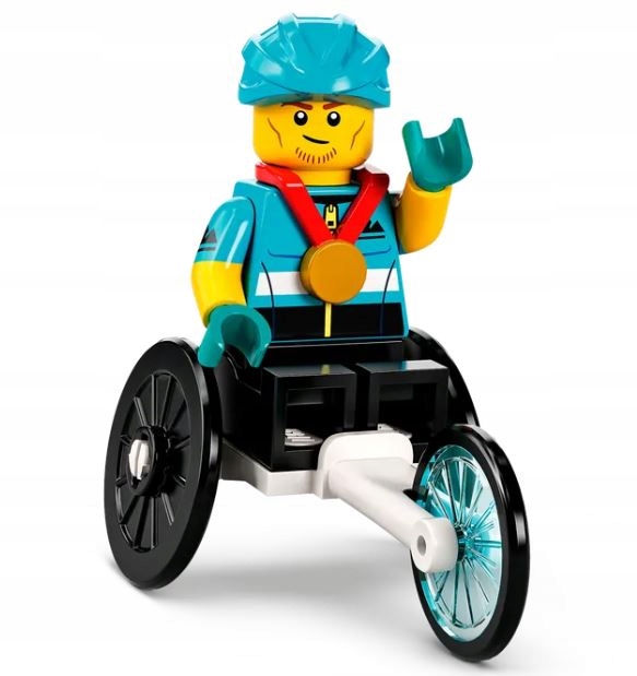 

Lego 71032 Seria 22 Zawodnik na wózku Kolarz #12