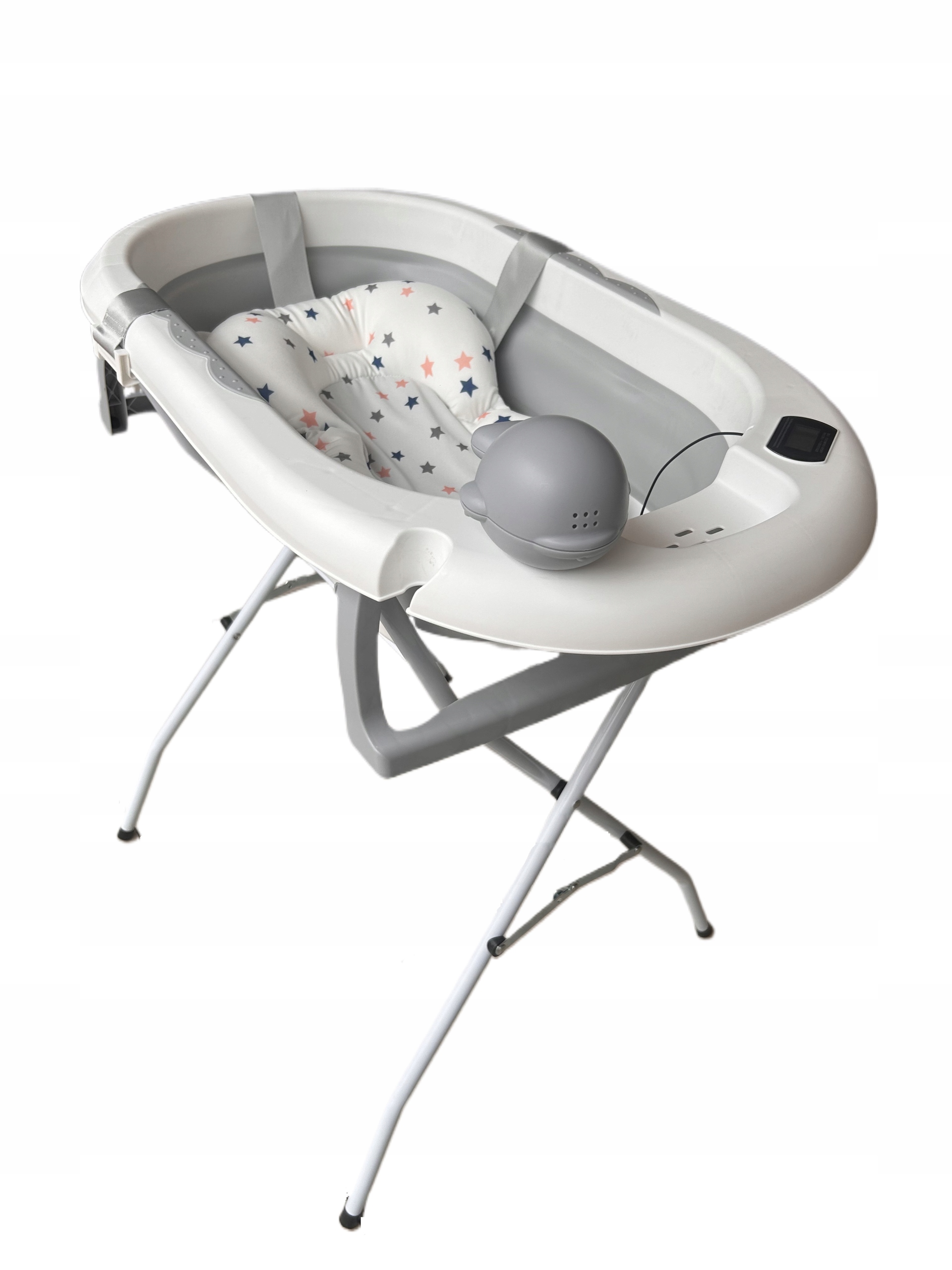 WANIENKA DLA DZIECKA SKŁADANA TERMOMETR LCD PODUSZKA STELAŻ PODUSZKA Szerokość produktu 49 cm