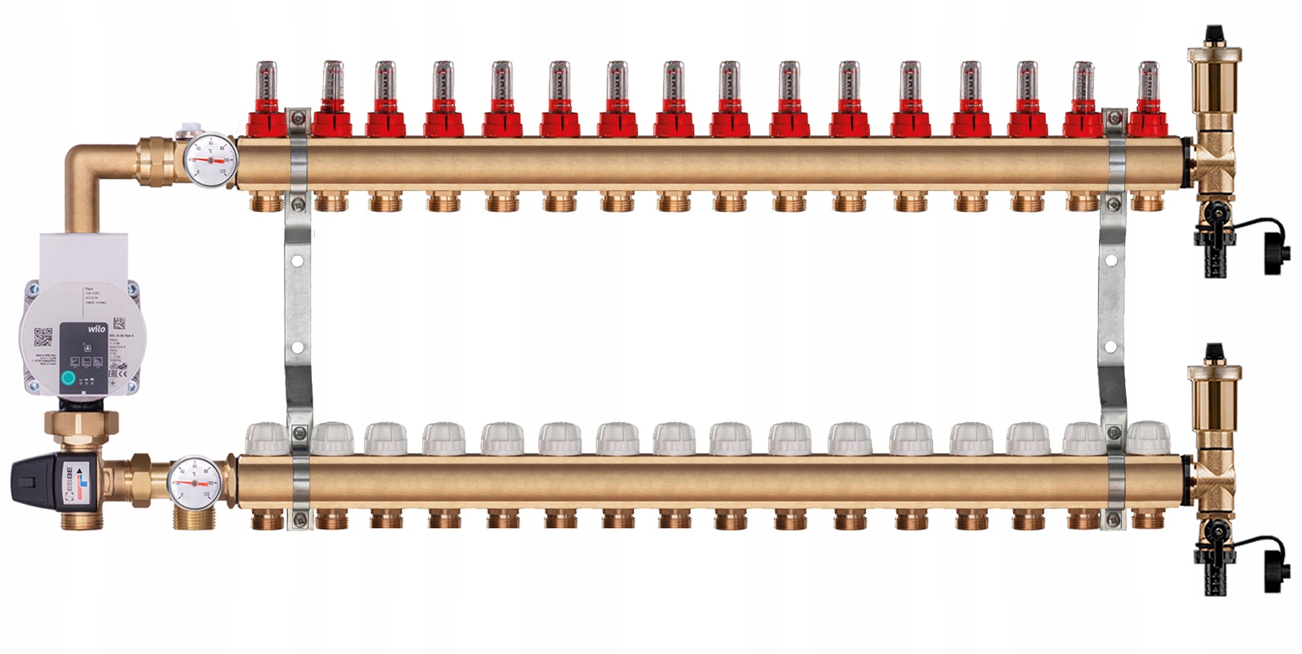 Rozdělovač 16 S Čerpací Skupinou Wilo Pro Podlahovou Krytinu
