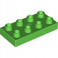 

Ls Nowe Lego Duplo Klocek Płytka 2x4 Zielony