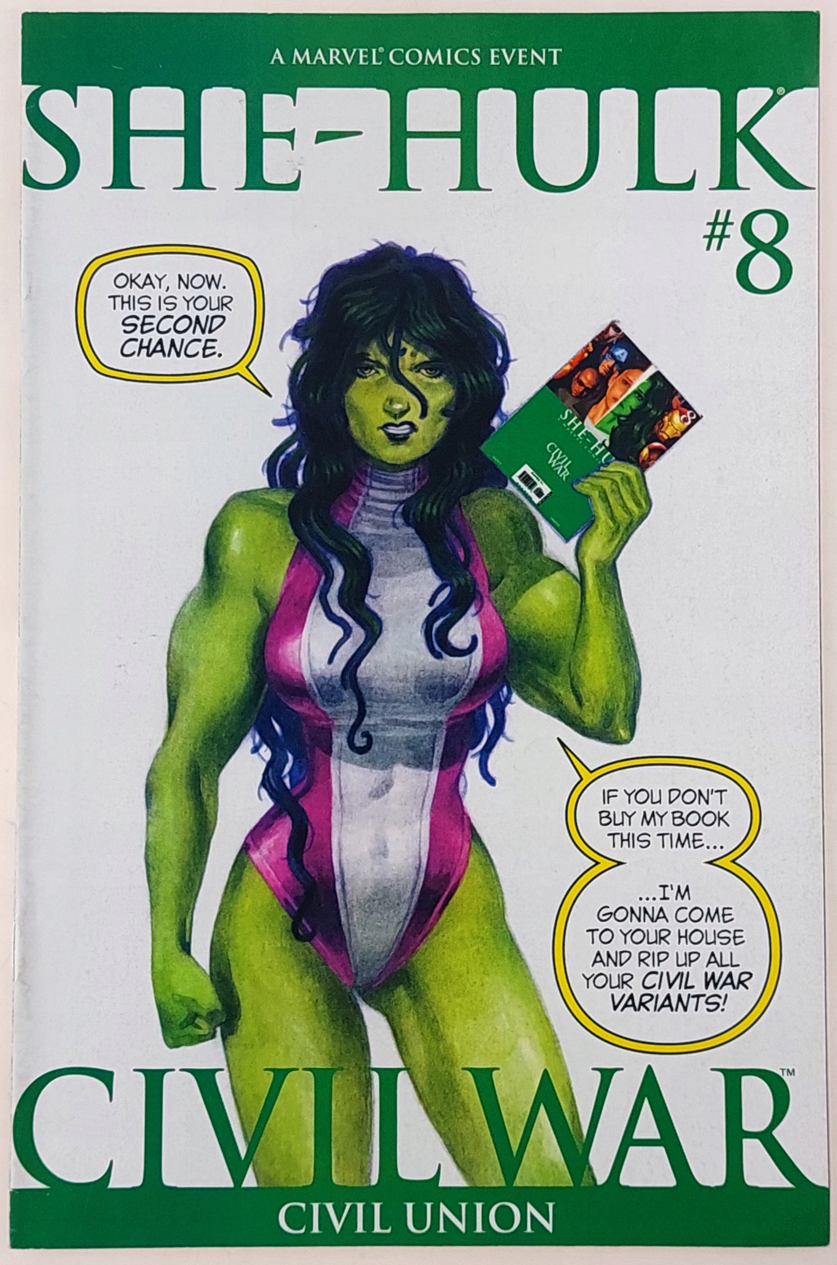 She-hulk #8 Civil War Komiks