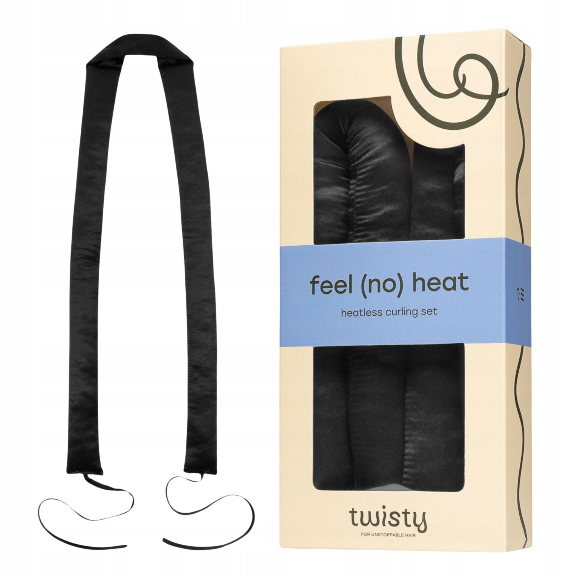 Hedvábná Natáčka na Vlny a Lokny – šetrná k Vlasům, bez použití tepla Twisty