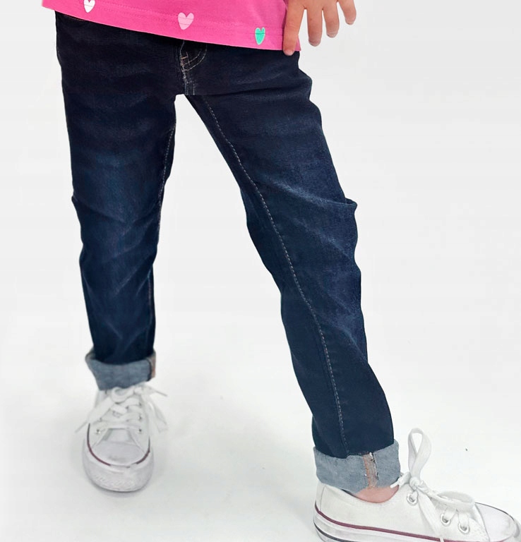 Spodnie Dziewczęce Dziecięce bawełna Jeansy Jeansowe 110 granatowe Endo Marka Endo