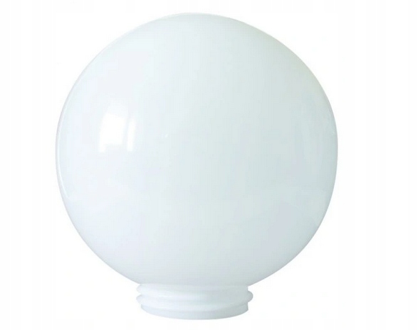 KLOSZ KULA OGRODOWA BIAŁA ROSA śr 200mm gw 84,5mm KINKIET LAMPA STOJĄCA