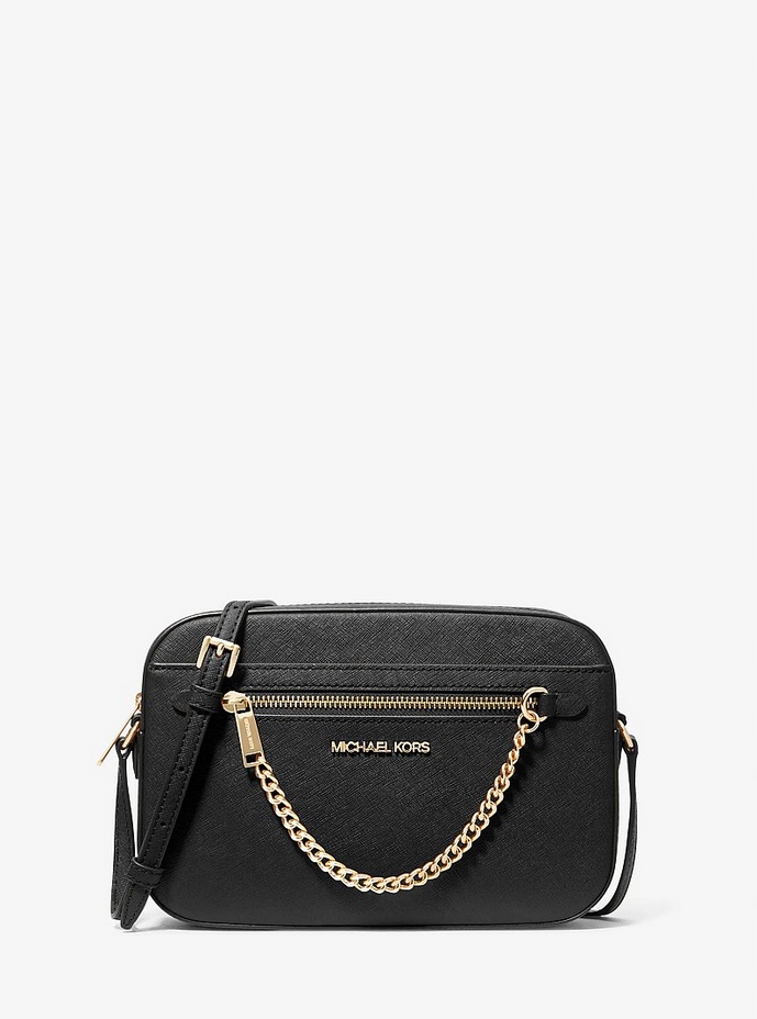 Michael Kors kožená kabelka,crossbody Jet dárková krabice s mašlí Zdarma