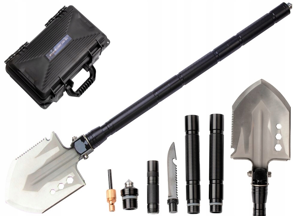 WIELOFUNKCYJNA SAPERKA SKŁADANA W WALIZCE SURVIVAL EAN (GTIN) 5903899932122