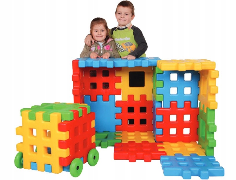 

Ogromne Klocki Edukacyjne Wafle 20 El Domek Woopie