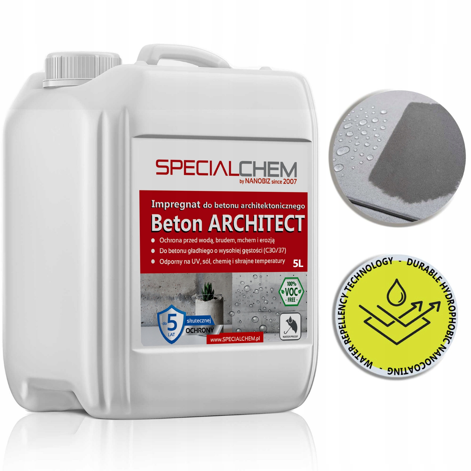 Specialchem Beton Architect 5L Účinná ochrana betonu po dobu 5 let