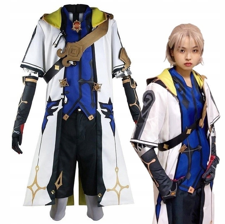 Kostým Oblečení Albedo Genshin Impact Cosplay Anime S/m 158/164