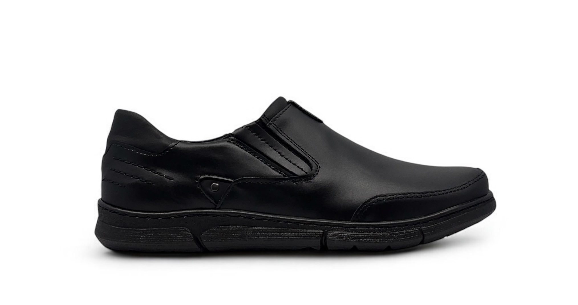 Pánské nazouvací polobotky Polbut model J51 přírodní kůže, velikost 45