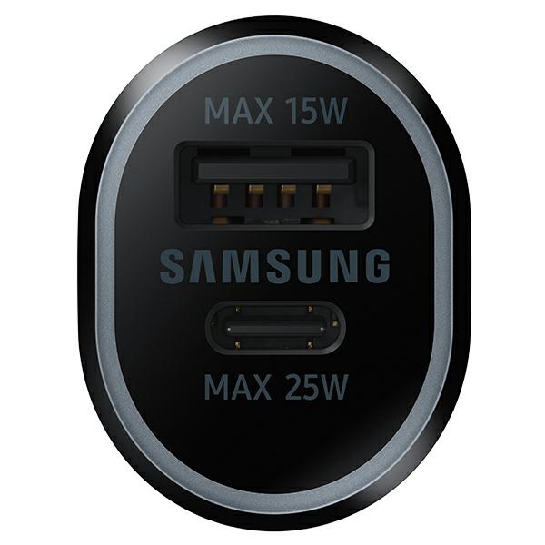 Ładowarka samochodowa Samsung USB-A/USB-C 25W/15W Kod producenta EP-L4020NBEGEU