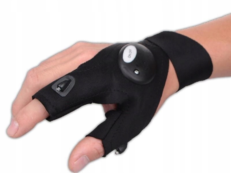 Rękawiczki LED z latarki na palace -PARA