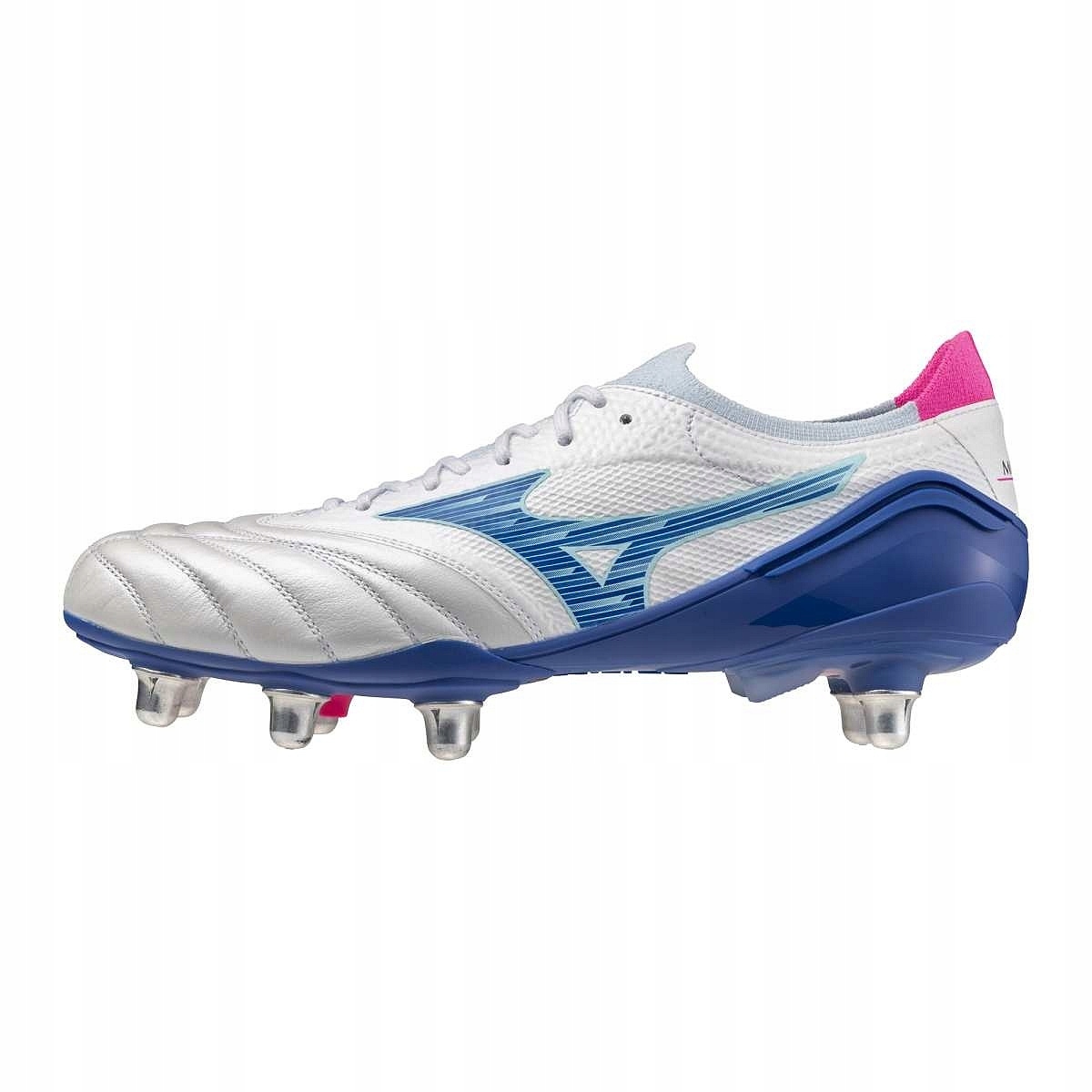 Mizuno Morelia Neo IV ? Elite Si(u) White/Tanager Turquoise/Pink Tetra