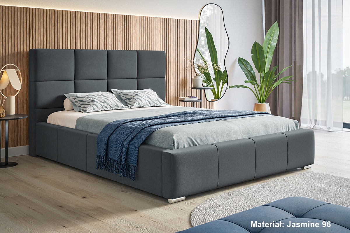 Łóżko tapicerowane LUX 7 140x200 Stelaż + pojemnik Marka Goodnight