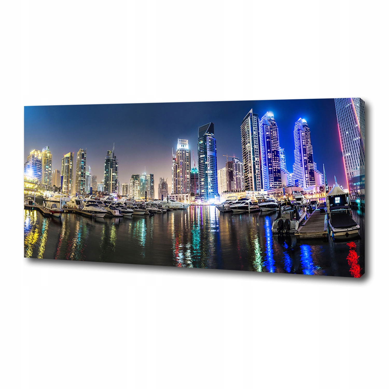 

Foto obraz canvas na ścianę Dubaj nocą 125x50 cm