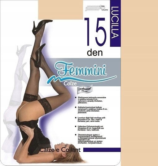 

Femmini Lucilla 15den pończ samonośne natural 1/2