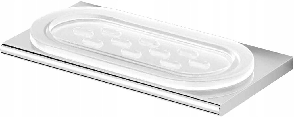 Mýdlenka skleněná koupelnová s závěsným držákem